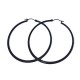 Ocelové náušnice - Kruhy/ Černé / Black 5,5 cm